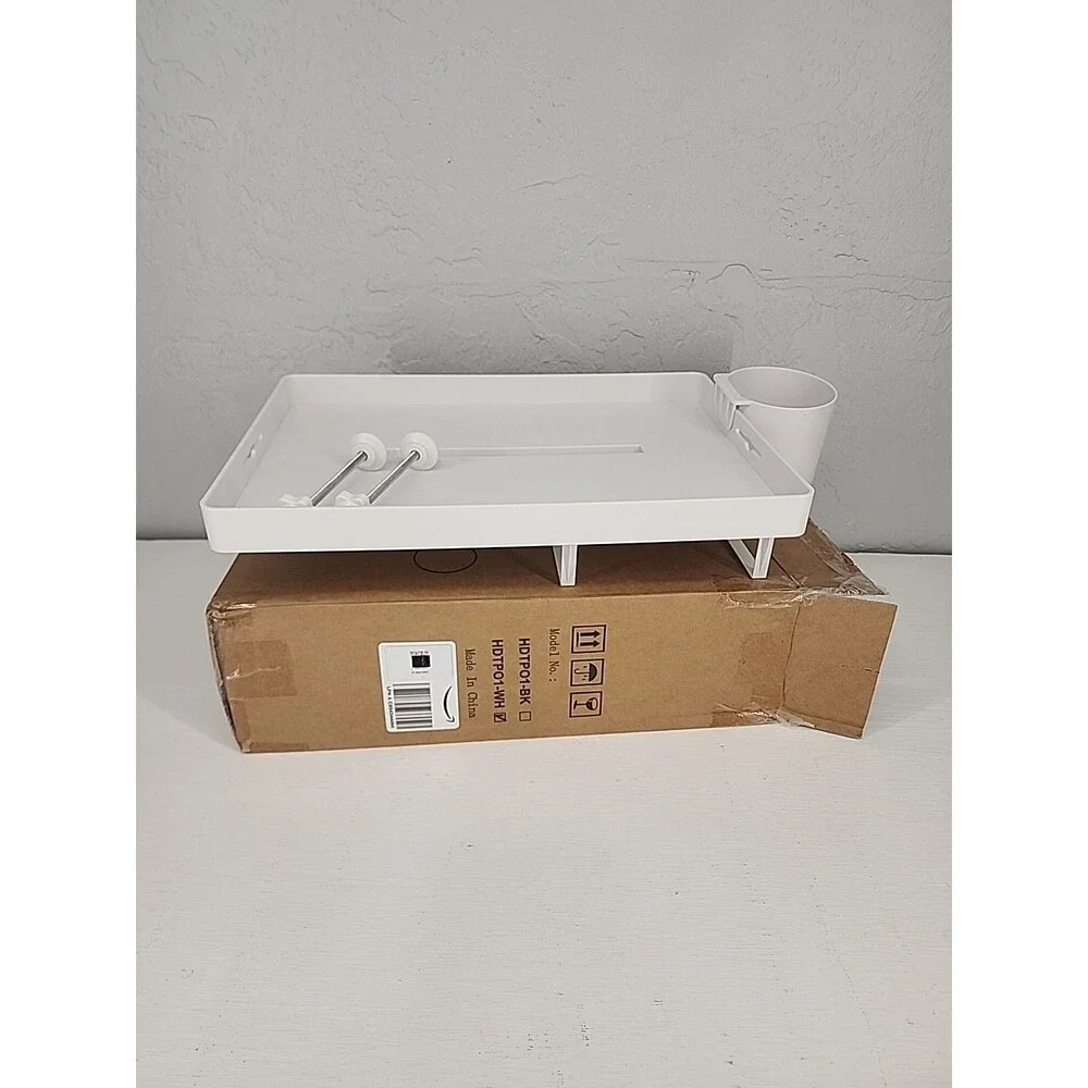 Plastic Bedside Shelf for Bunk Bed &‎ Top Bunk Bed Side Table Tray Organizer